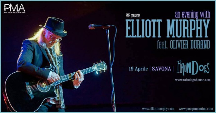 Elliott Murphy feat. Oliver Durand live at Raindogs House, Savona.